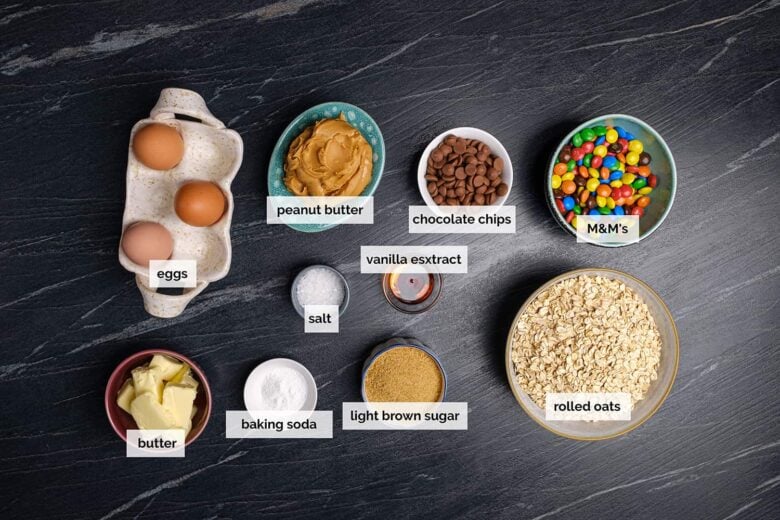 monster cookies ingredients.