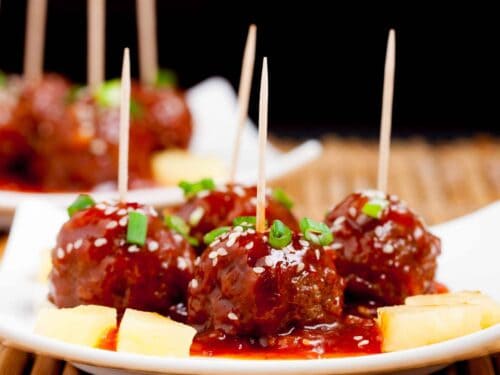 Sweet and Sour Meatballs | Chew Out Loud