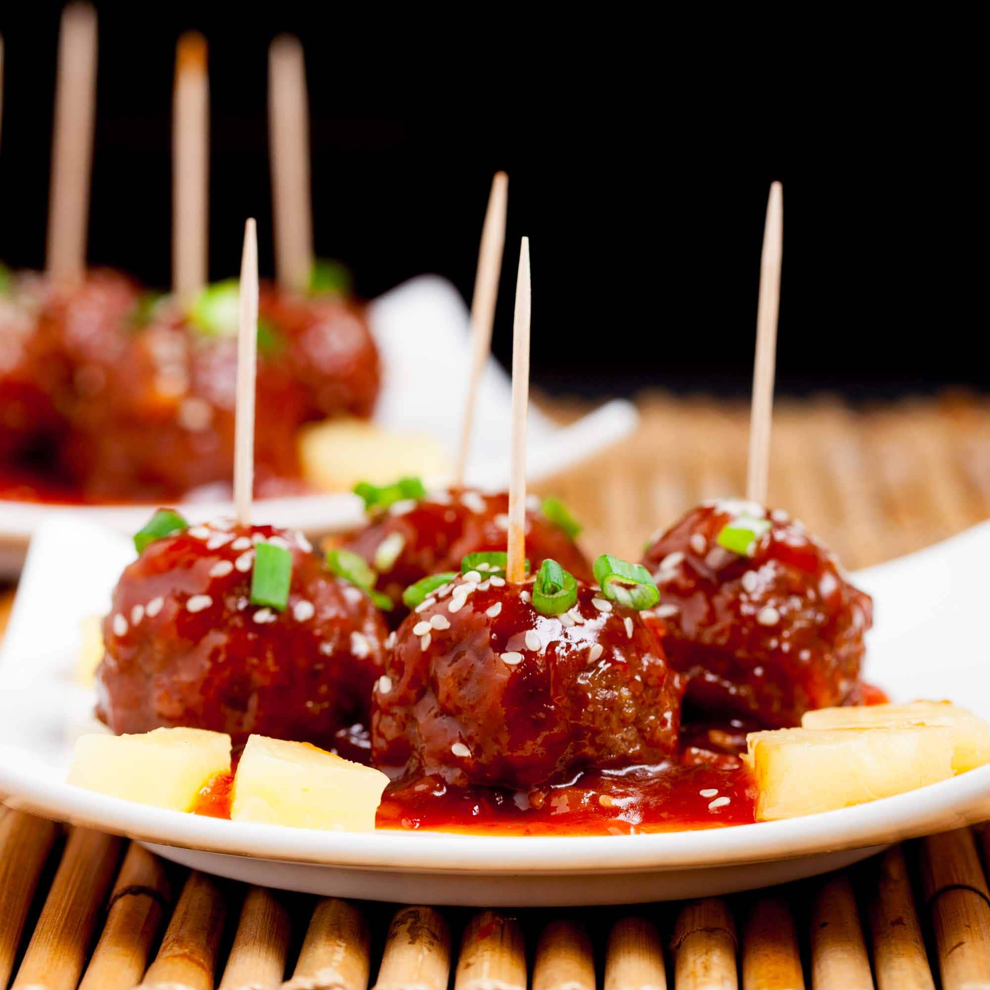 Sweet and Sour Meatballs | Chew Out Loud