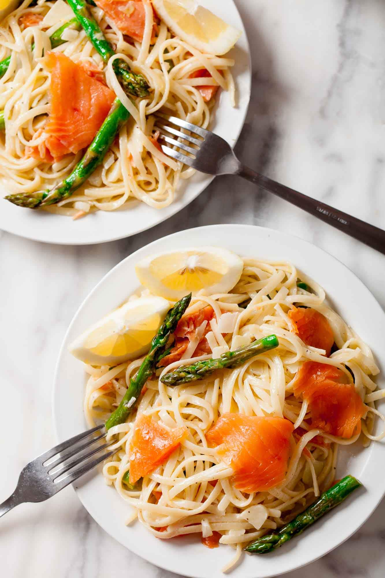 Lemon Salmon Pasta