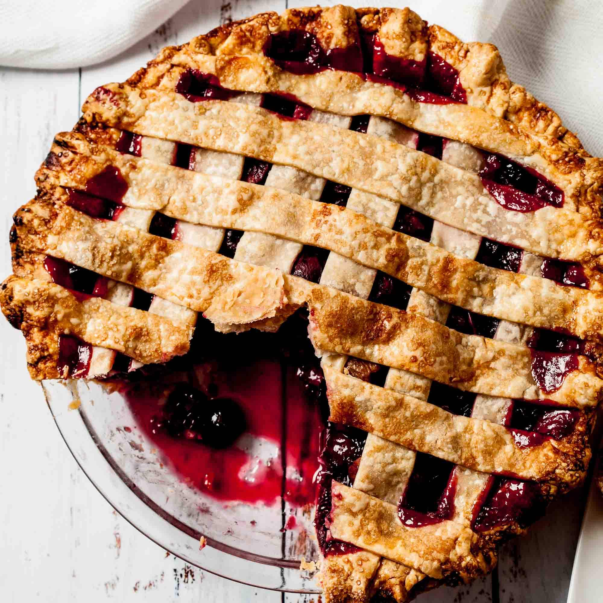 Sweet Cherry Pie Recipe | Chew Out Loud