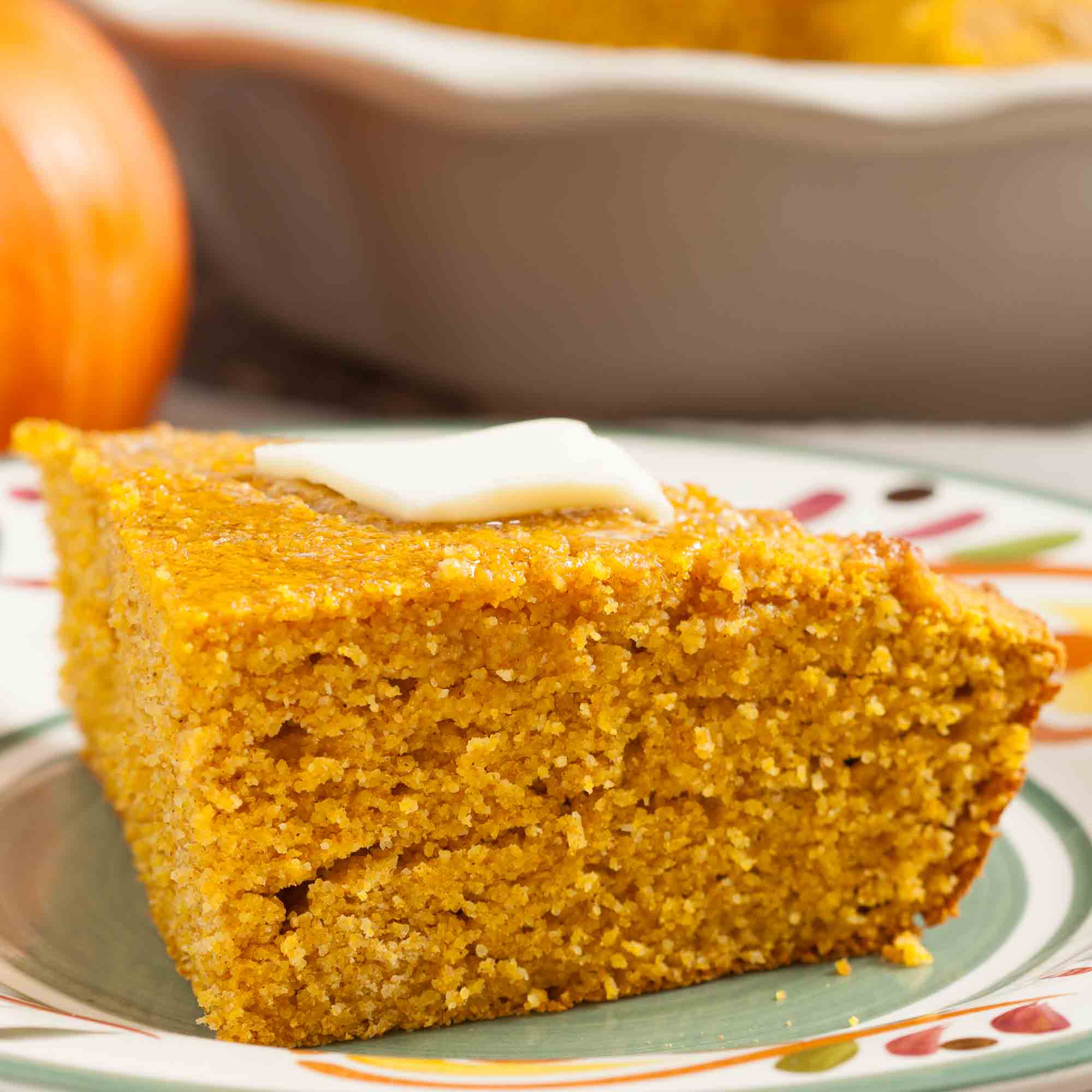 Close-up of Pumpkin Cornbread