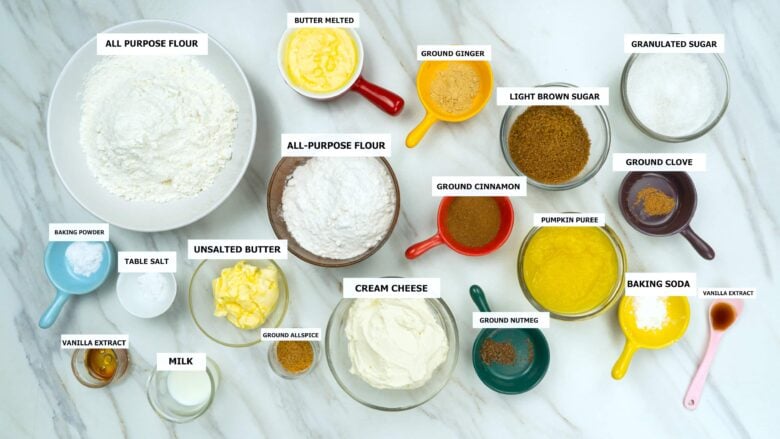 pumpkin cookies with cream cheese frosting ingredients. 