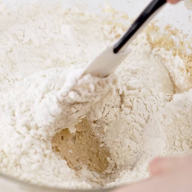 Step 5 of making Levain Chocolate Chip Cookies