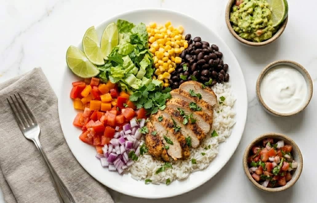 Chipotle Chicken Burrito Bowl Recipe - Chew Out Loud